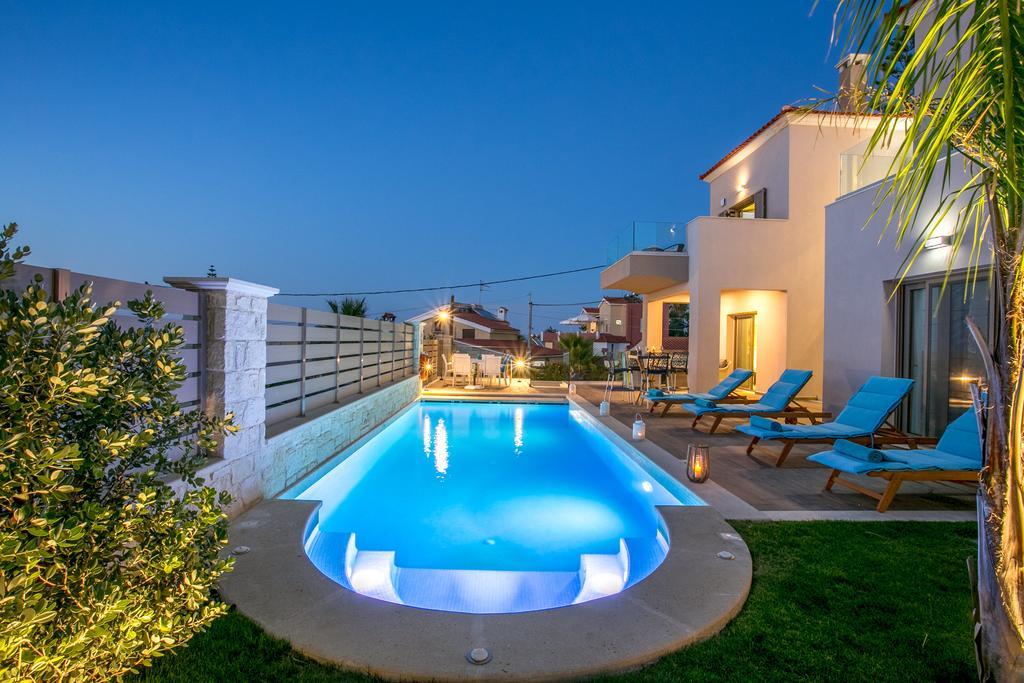 Superior Villa Marina Mare Sauna Hammam Nea Kydonia  Exterior photo